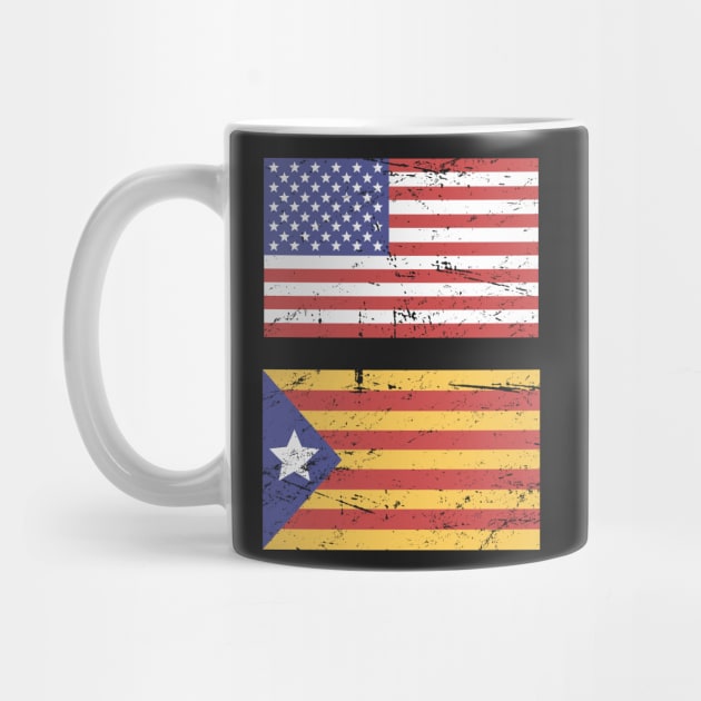 United States Flag & Catalonia Flag by MeatMan